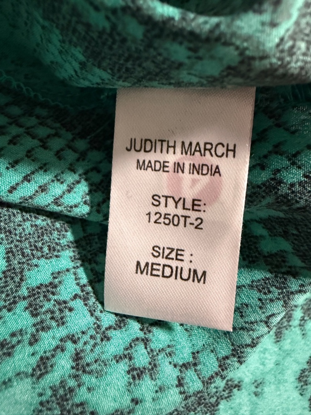 Judith March Green Off-Shoulder Embroidered Tunic - Picture 10 of 11